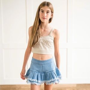 AC Rendon Priscilla denim skort.  New with tags